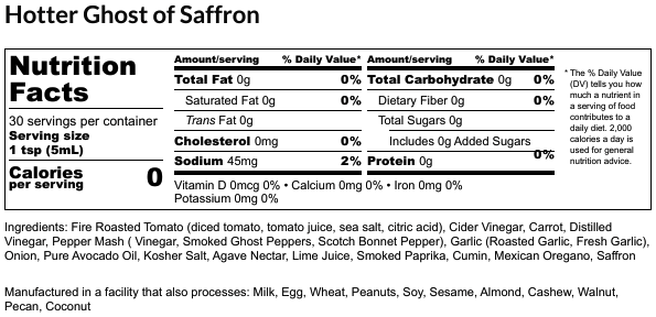 Hotter Ghost of Saffron